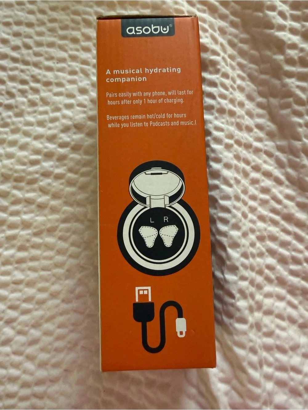 H2 Audio Wireless Earbuds Bottle - White by
